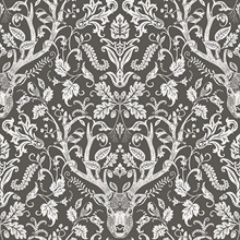 Kiwassa Brown Antler Damask
