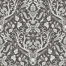 Kiwassa Brown Antler Damask