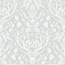 Kiwassa Grey Antler Damask