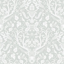 Kiwassa Grey Antler Damask