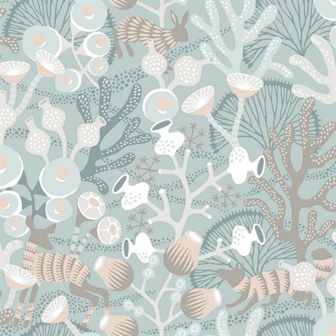 Korall Teal Meadow