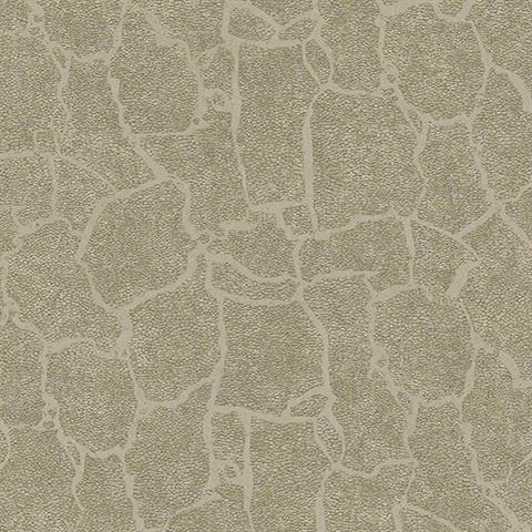 Kordofan Bronze Faux Giraffe Animal Skin Wallpaper