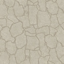 Kordofan Silver Faux Giraffe Animal Skin Wallpaper