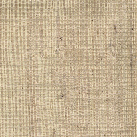 Kostya Beige Grasscloth Wallpaper