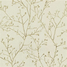 Koura Gold Budding Tree Branches Wallpaper