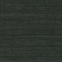 Kowloon Charcoal Black Sisal Grasscloth Wallpaper