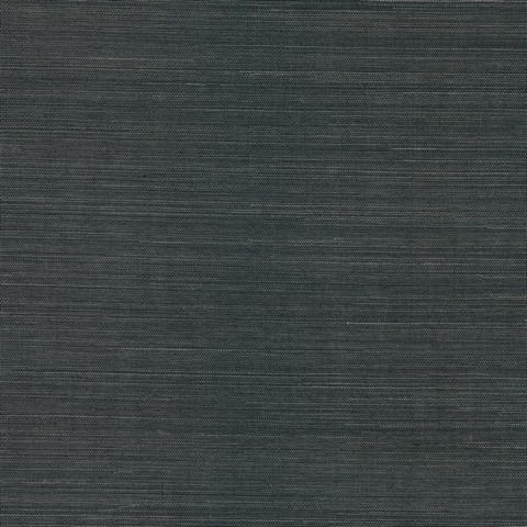 Kowloon Charcoal Sisal Wallpaper