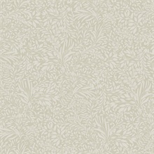 Kristina Taupe Botanical Wallpaper