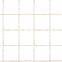 La Vitre Plaid Gold Wallpaper