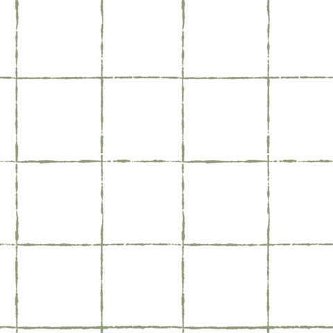 La Vitre Plaid Leaf Wallpaper