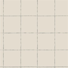 La Vitre Plaid Lichen Grey Wallpaper