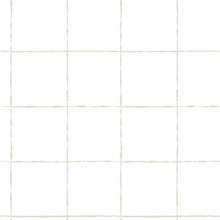 La Vitre Plaid Taupe Wallpaper