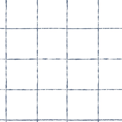La Vitre Plaid Ultramarine Wallpaper