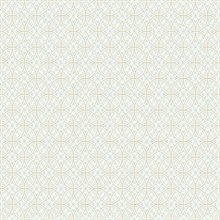 Lacey Circle Geo Wallpaper - Cream/Gray