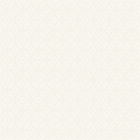 Lacey Circle Geo Wallpaper - Neutral