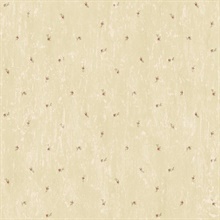 Lafayette Wheat Floral Toss Wallpaper