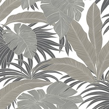 Laguna Leaf Botanical Pavestone Peel and Stick Wallpaper
