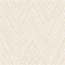 Lainey Apricot Stitched Chevron Wallpaper