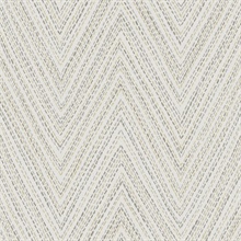 Lainey Neutral Stitched Chevron Wallpaper