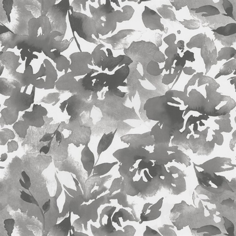 Lakelynn Charcoal Commercial Wallpaper