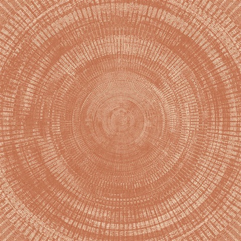Lalit Burnt Sienna Medallion Wallpaper