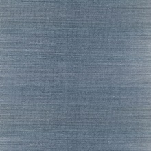 Lamphu Blue Grasscloth Wallpaper