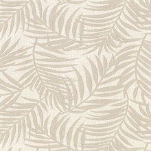 Lanai Mint Green Fronds Tropical Leaf Wallpaper