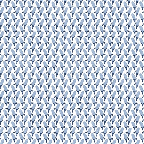 Landon Blue Abstract Boho Chic Geometric Wallpaper