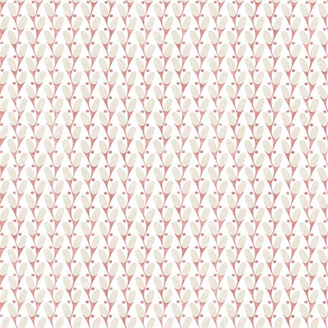 Landon Pink Abstract Boho Chic Geometric Wallpaper