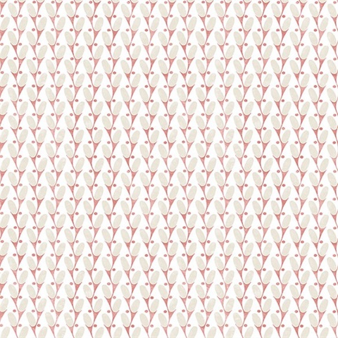 Landon Pink Abstract Boho Chic Geometric Wallpaper