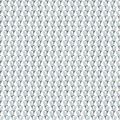 Landon Teal Abstract Boho Chic Geometric Wallpaper