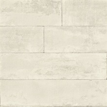 Lanier Dove Stone Plank Textured Wallpaper