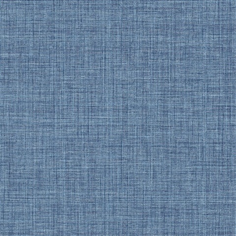 Lanister Blue Textured Medium Scale Crosshatch Wallpaper