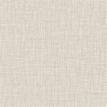 Lanister Taupe Textured Linen Wallpaper