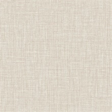 Lanister Taupe Textured Linen Wallpaper