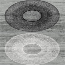 Large Circle Geometric Monochrome Peel and Stick Wallpaper