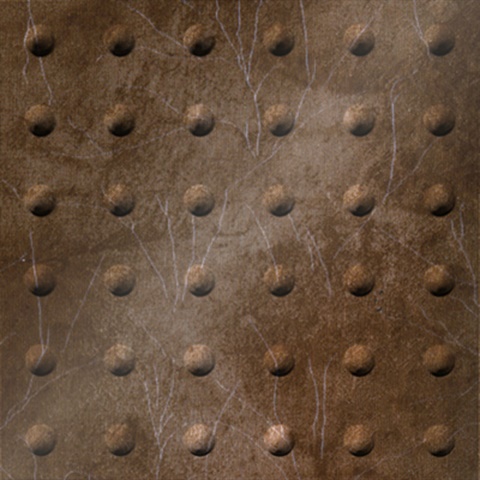 Large Rivet Ceiling Panels Aged Bronze