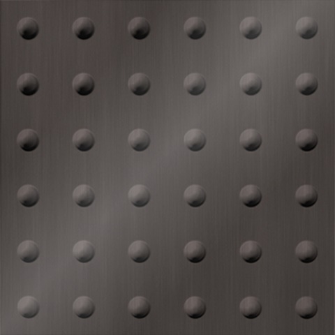 Large Rivet Ceiling Panels Brushed Nickel