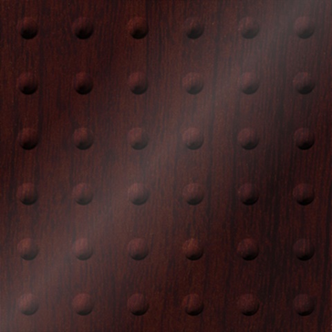 Large Rivet Ceiling Panels Cherry