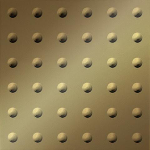 Large Rivet Ceiling Panels Metallic Gold