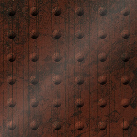 Large Rivet Ceiling Panels Moonstone Copper