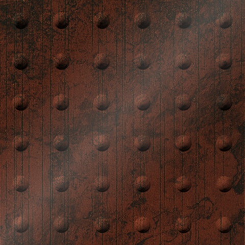 Large Rivet Ceiling Panels Moonstone Copper