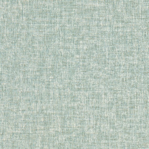 Larimore Seafoam Faux Fabric Wallpaper