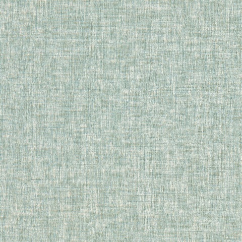 Larimore Seafoam Faux Fabric Wallpaper