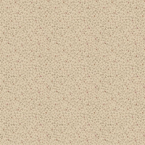 Lark Beige Botanical Wallpaper