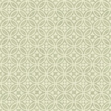 Larsson Green Textured Ogee Wallpaper