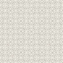 Larsson Grey Textured Ogee Wallpaper
