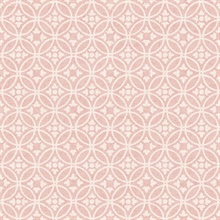 Larsson Pink Textured Ogee Wallpaper