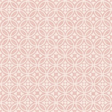 Larsson Pink Textured Ogee Wallpaper