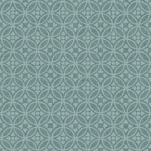 Larsson Teal Textured Ogee Wallpaper